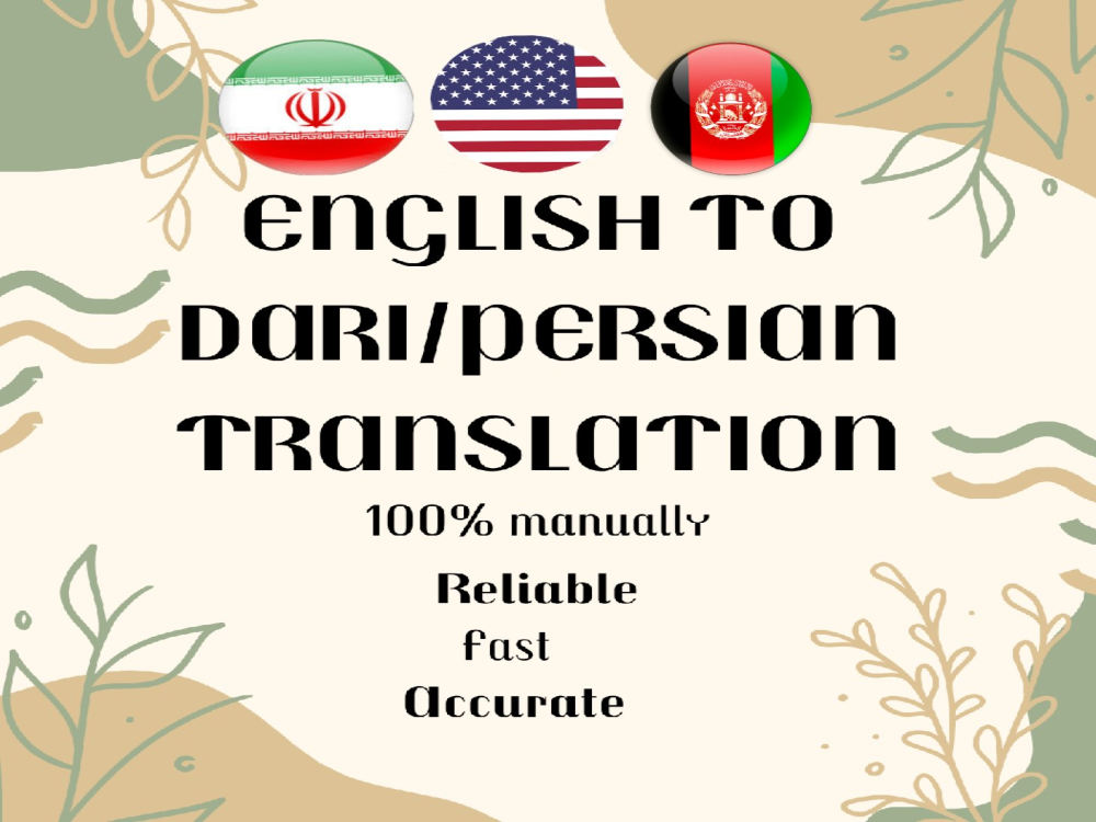 A professional English to Farsi and Russian to Farsi Translation Upwork
