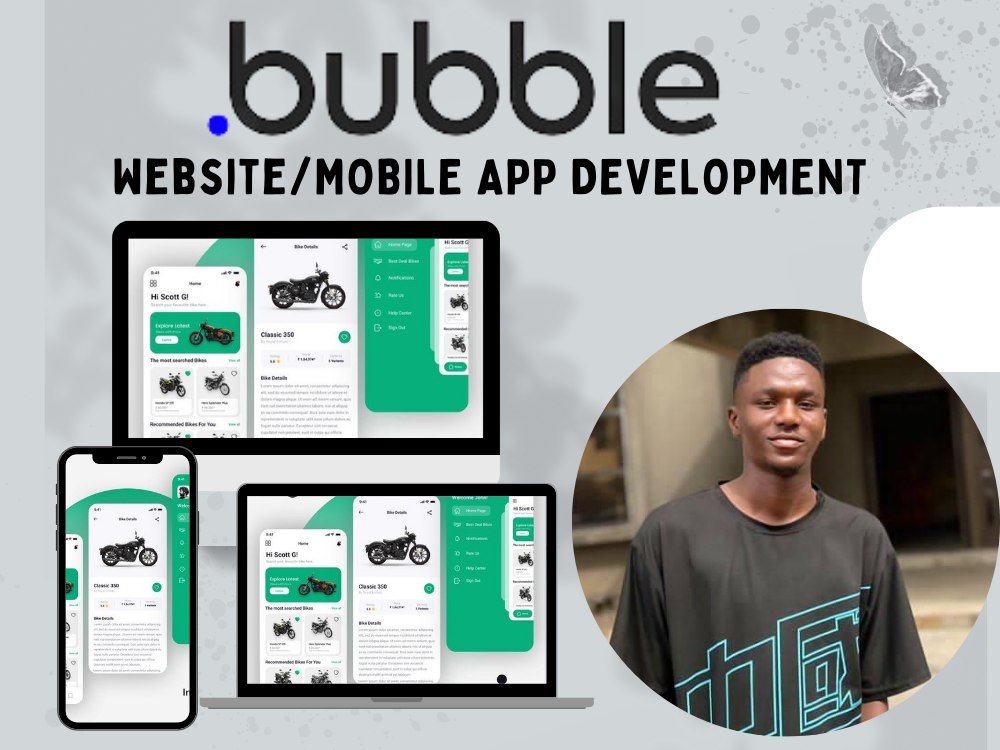 Bubble.io app bubble no code responsive app mobile web app bubble ...