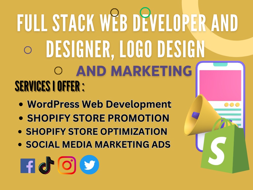 WordPress , Shopify Full Stack Web Developer And Designer,LOGO design ...