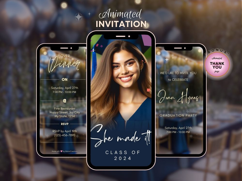 Animated + Printable Invitation for Event | Upwork