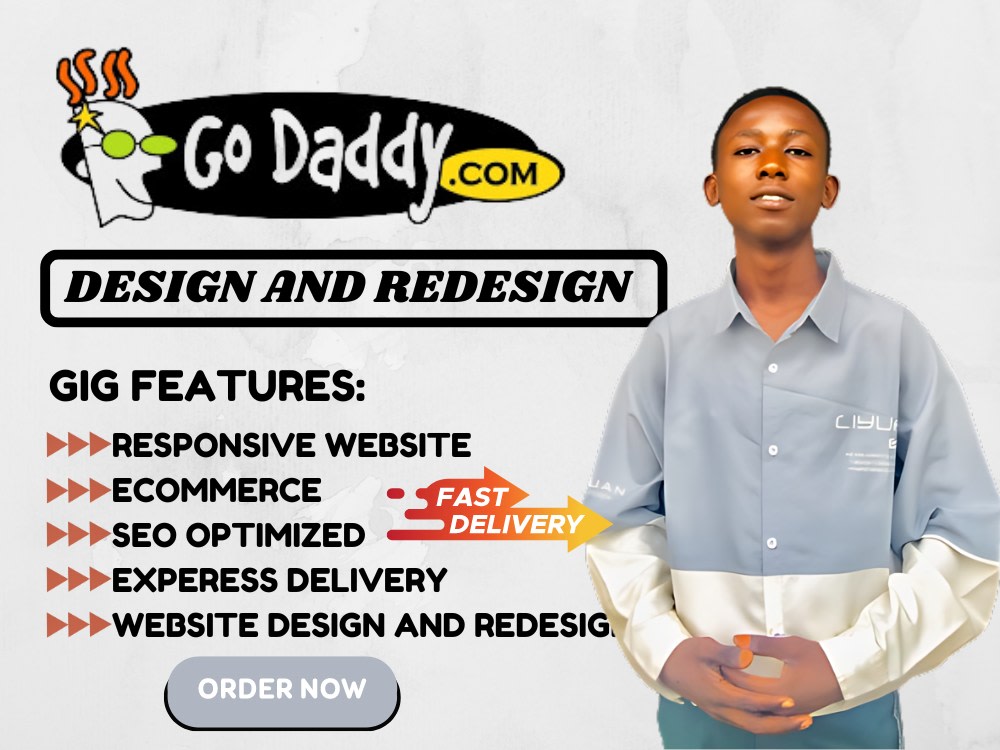 GoDaddy Website Design, GoDaddy Website Redesign, Landing Page
