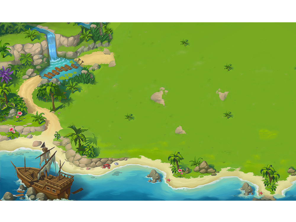2D game art design for maps, environments, tilesets, and backgrounds ...