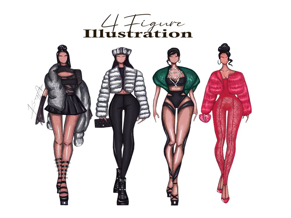 Stunning high quality fashion illustrations | Upwork