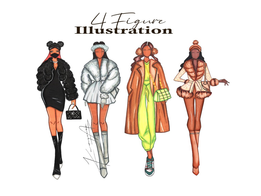 Stunning high quality fashion illustrations | Upwork