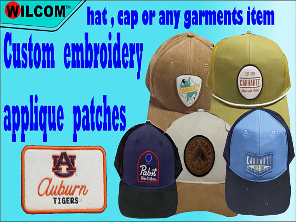 Digitized embroidery custom applique patches with flat logo | Upwork