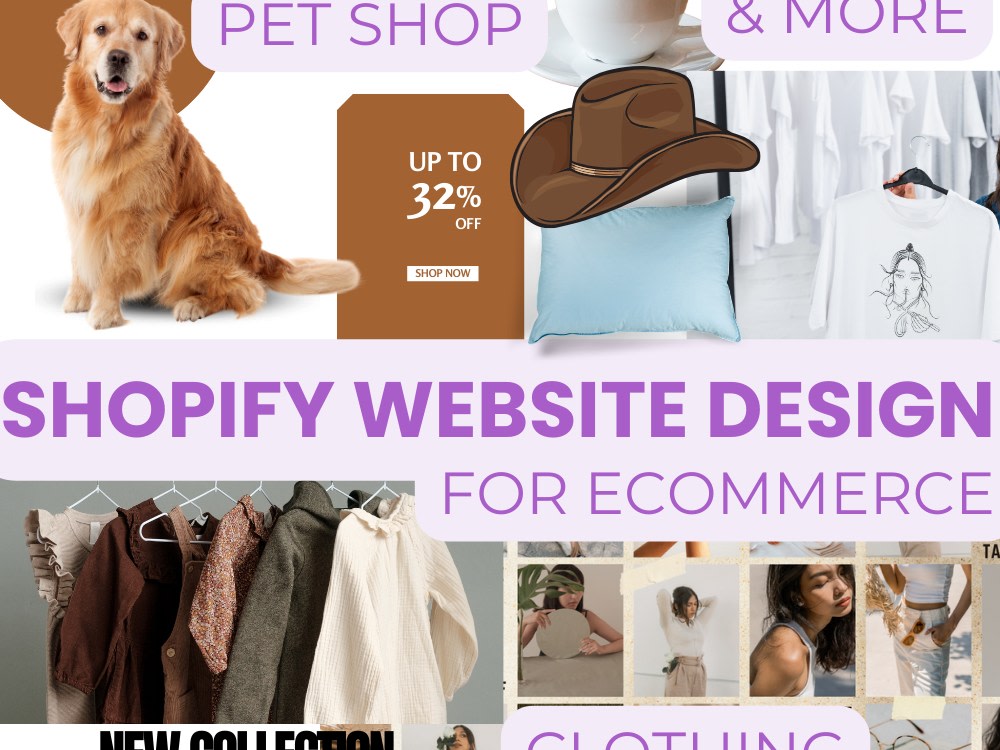 Shopify website design redesign store setup product listing theme ...