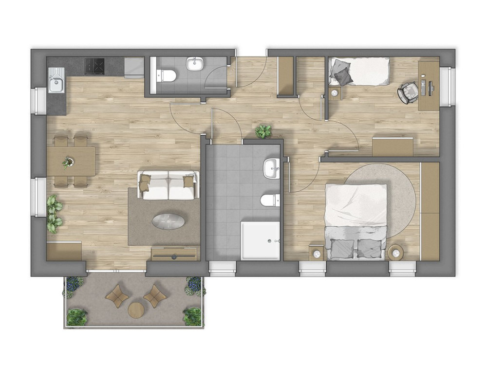 2d floor plan and floor plan rendering design | Upwork