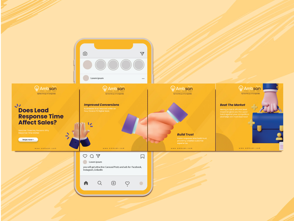 Attractive Carousel Posts and ads for Facebook, Instagram, LinkedIn ...