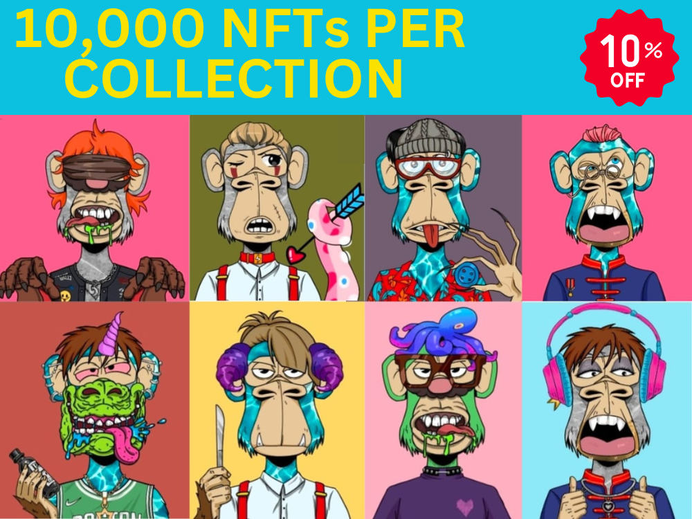 Complete outstanding NFT collection with 10,000 NFTS INCLUDING METADATA ...