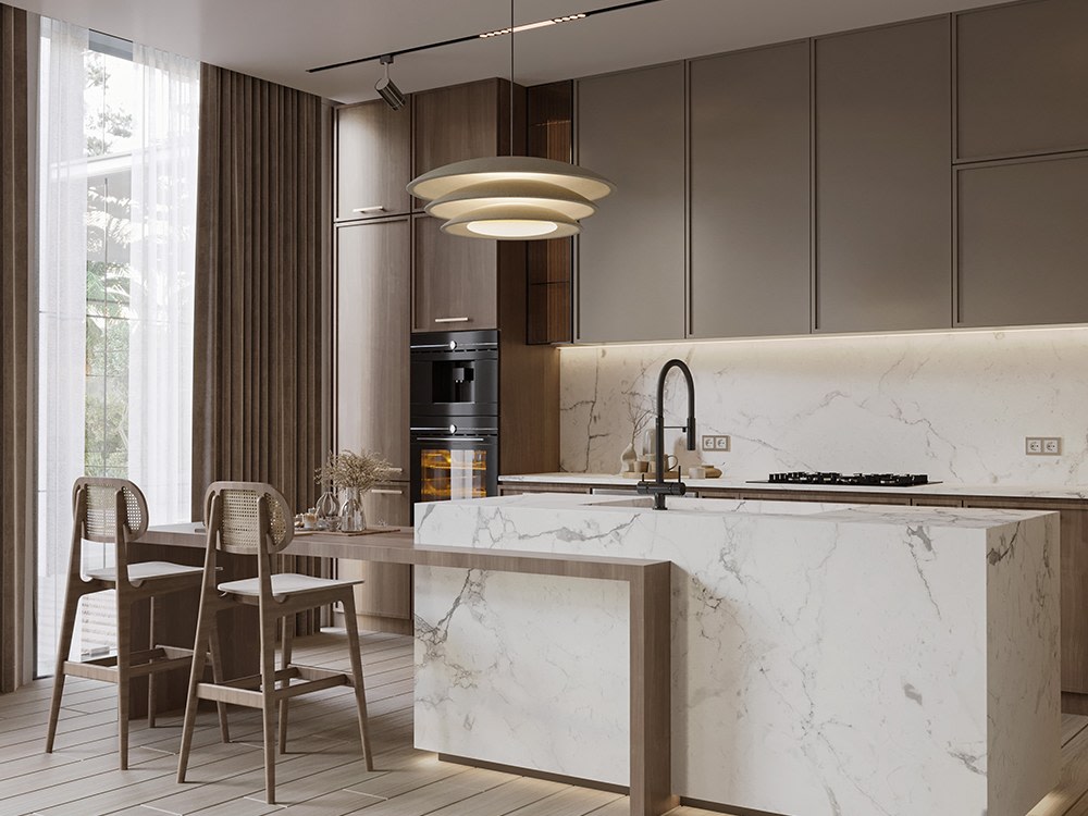 A Kitchen Interior Design & Modeling & Visualization & Render | Upwork