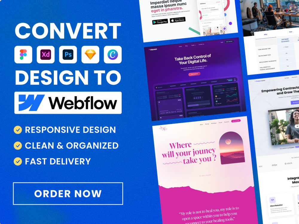 A Fully Responsive Webflow Website from Your Design | Figma to Webflow ...