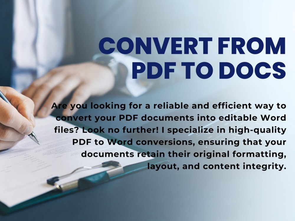 Professional PDF to Word Document Conversion | Upwork