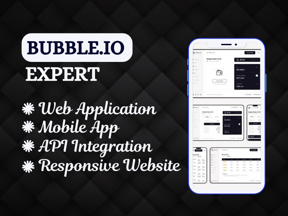 Responsive bubble.io mobile app Bubble.io web app Bubble.io websites ...