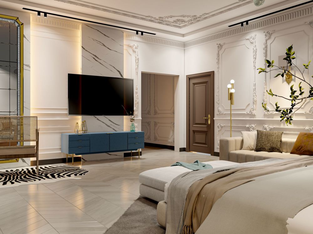 Custom interior deigning with 3D Visualization and Material details ...