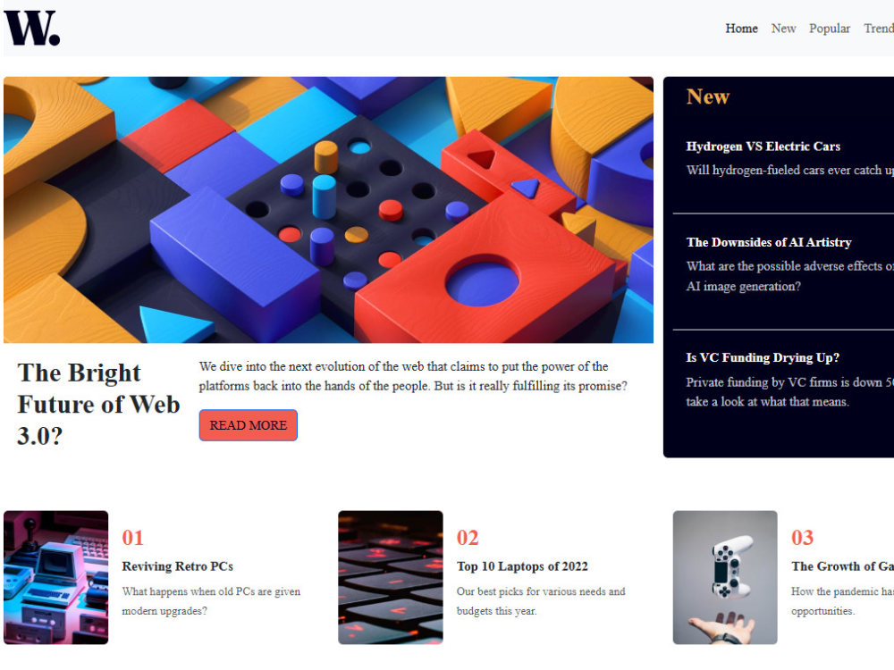 A responsive website design using CSS, HTML, Bootstrap, ReactJS ...