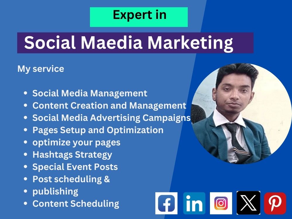 Gallery Detail: Social Media Marketing Linkedin Facebook Instagram Twitter