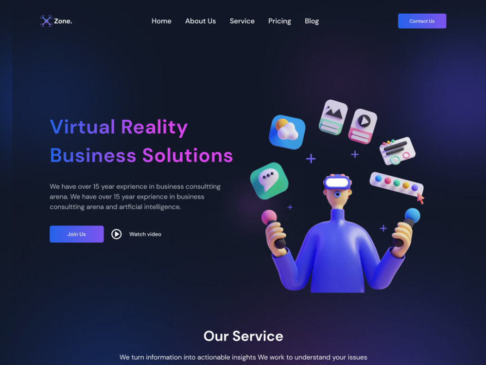 Responsive website design with custom visuals | Upwork