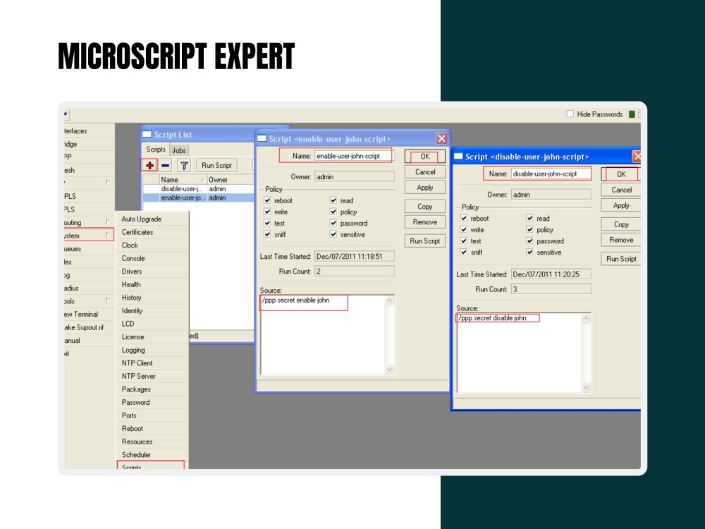 Mikrotik script for fresh device with DUAL WAN capabilities | Upwork