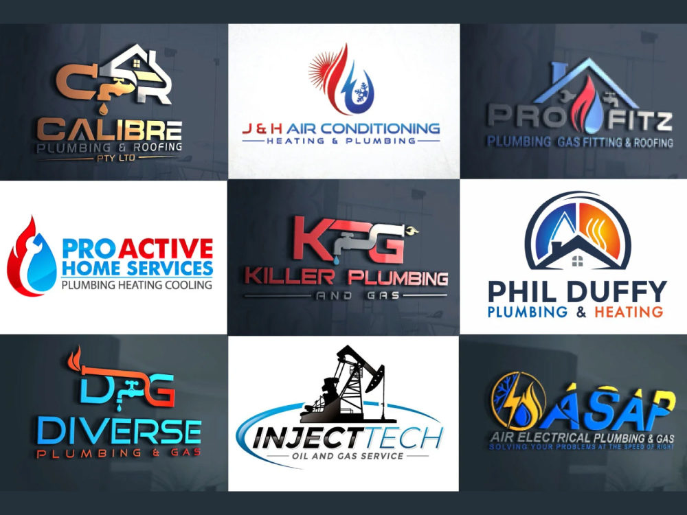 Logo Heating And Cooling Contractors Near Me Plumbers, HVAC