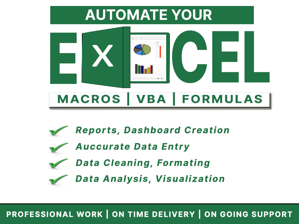 Excel Dashboard, Advanced VBA & Macro Automation, Accurate Excel Data ...