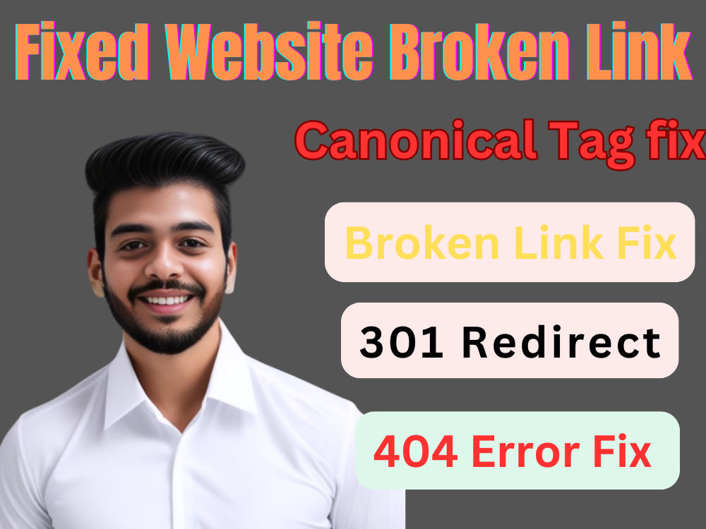 Broken Link Fixed 301Redirect 302 Redirect 404 Error Solve Canonical broken-link-fixed-301redirect-302-redirect-404-error-solve-canonical