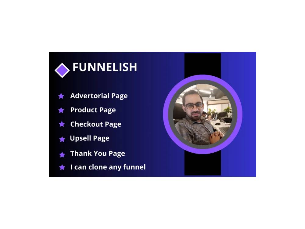 Advertorial, sales and product page on funnelish | Upwork
