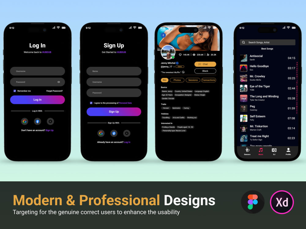 Modern mobile app or website UI UX design in figma | Upwork