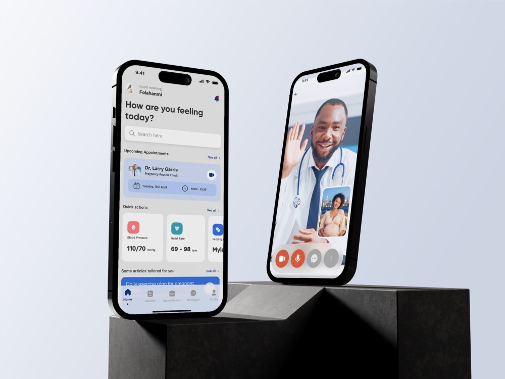 A responsive healthcare UI/UX landing page for your SaaS or website ...