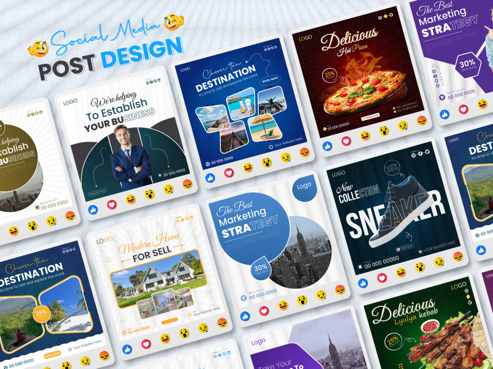 Creative social media post design eye-catching Facebook Instagram Ads ...