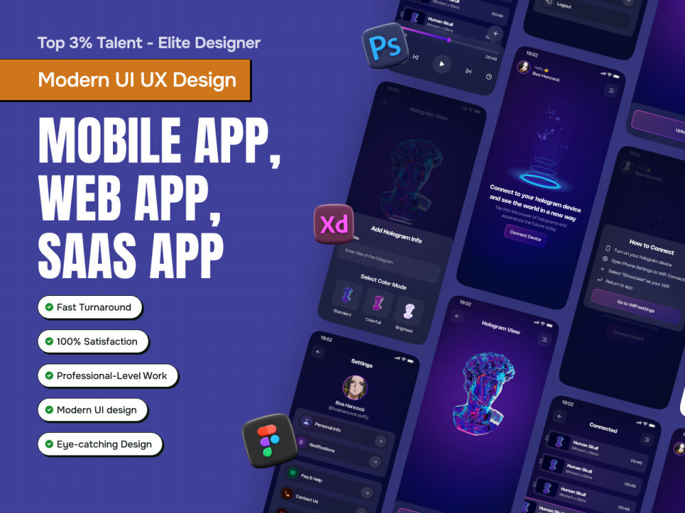 Mobile App, UI UX Designer, UI UX Design, Mobile UI UX Design in Figma ...