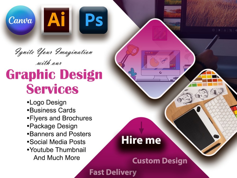 A Creative and Affordable graphic design for your project | Upwork