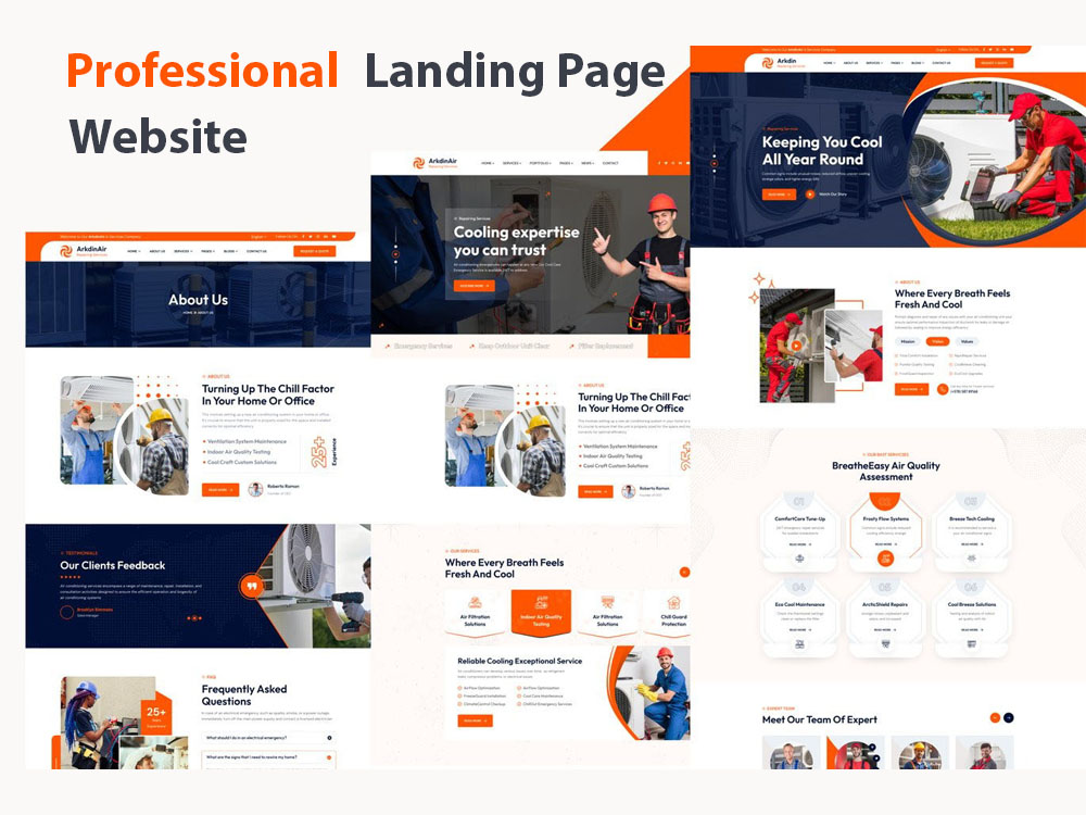 Professional Landing Page Website Design Using HTML & CSS | Upwork
