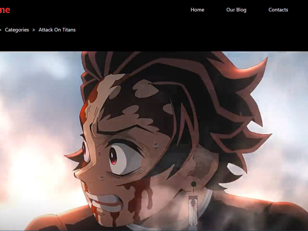 Anime website using html and css | Upwork