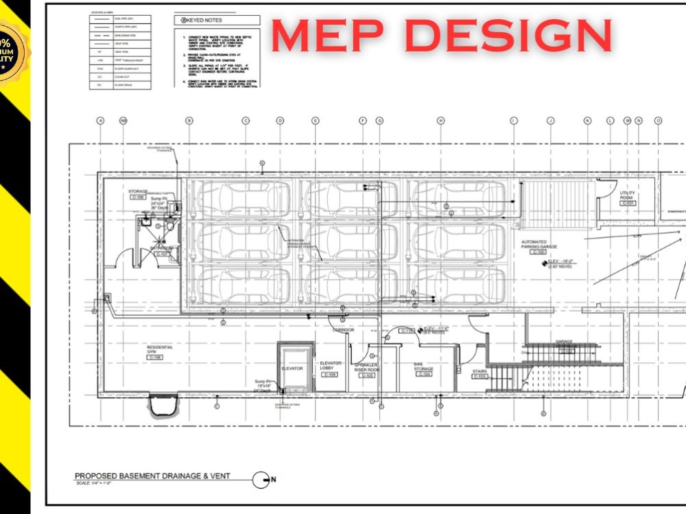 Design mep electrical hvac plumbing blueprint drawing | Upwork