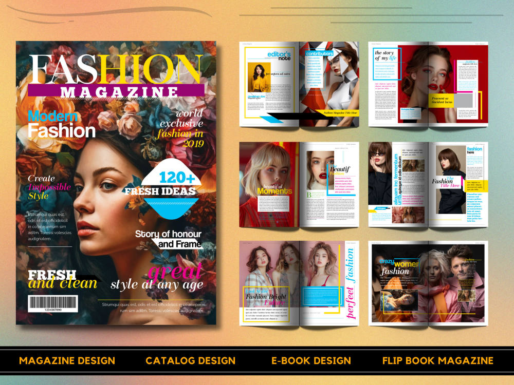 Pro Magazine Design, Catalog Design & E-Book Design | Adobe Indesign ...