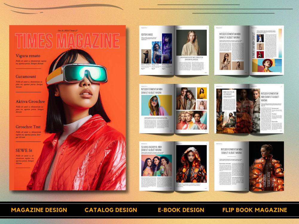 Pro Magazine Design, Catalog Design & E-Book Design | Adobe Indesign ...
