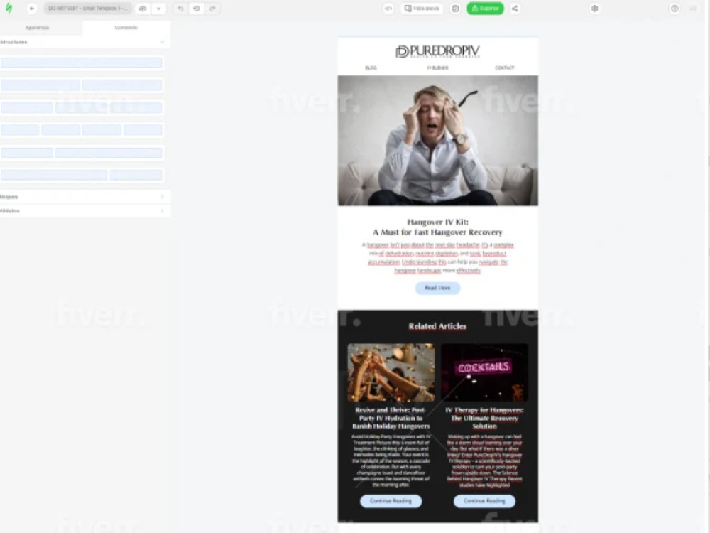 Custom HTML template Responsive & Editable | Upwork