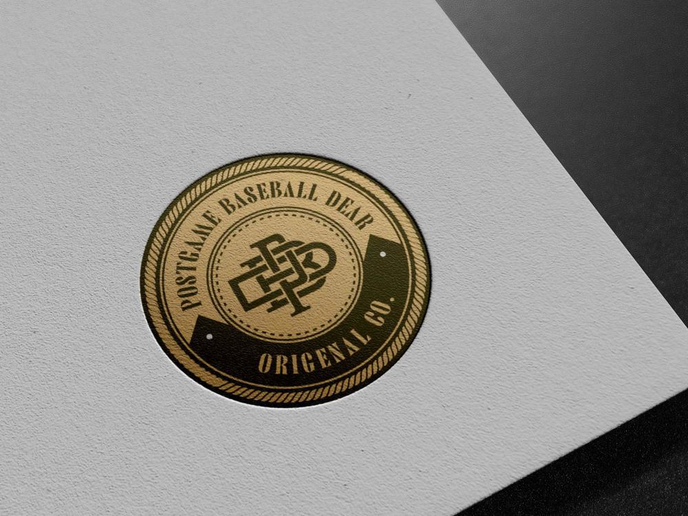 A monogram initial letter clothing brand apparel logo design for t