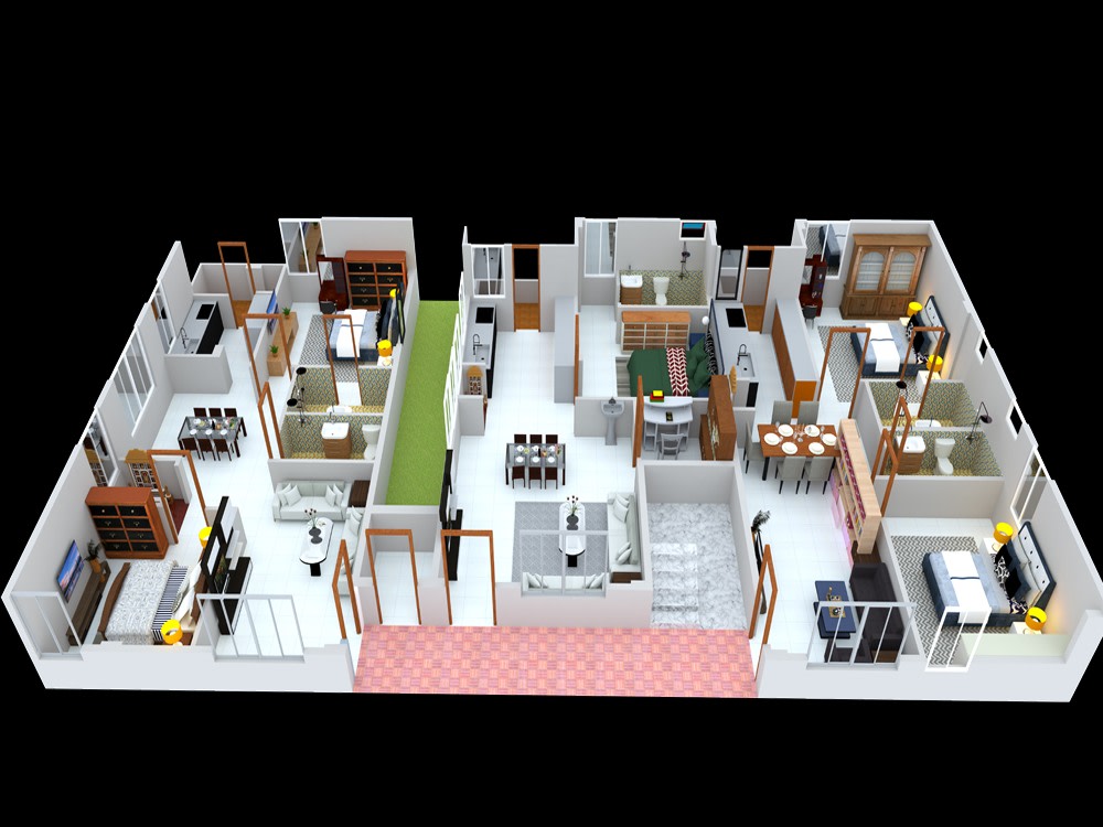 3d floor plan fast and best quality, interior. | Upwork