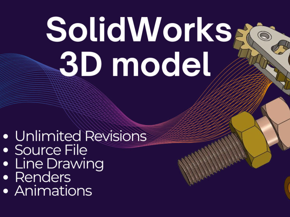 3D model by using Solidworks | Upwork