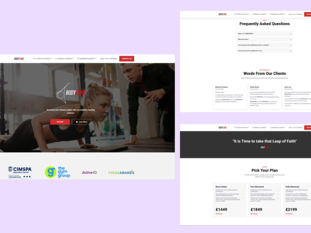A conversion optimised HTML and CSS website. | Upwork