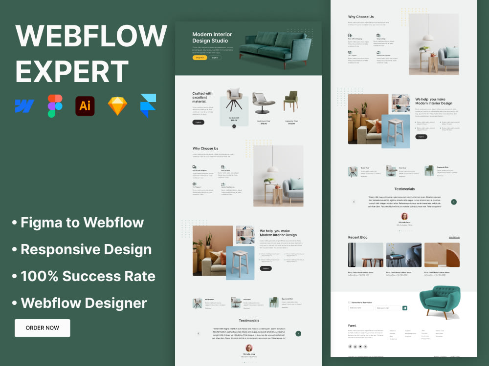 Webflow Expert | Custom Webflow Design | Figma to Webflow | Upwork