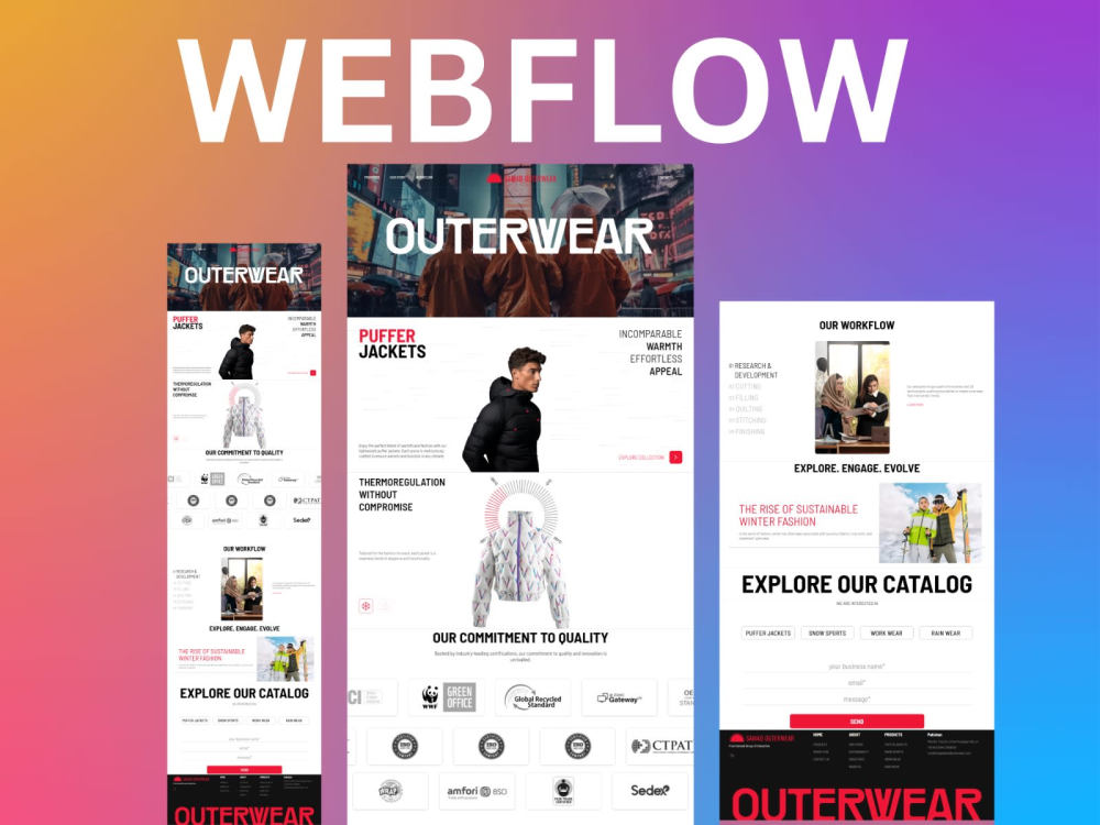 A Custom Modern Webflow Website | Upwork