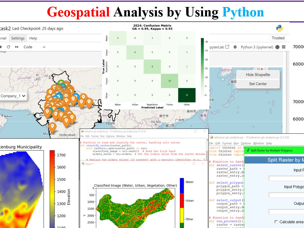 Python & Google Earth Engine code of geospatial analysis | Upwork