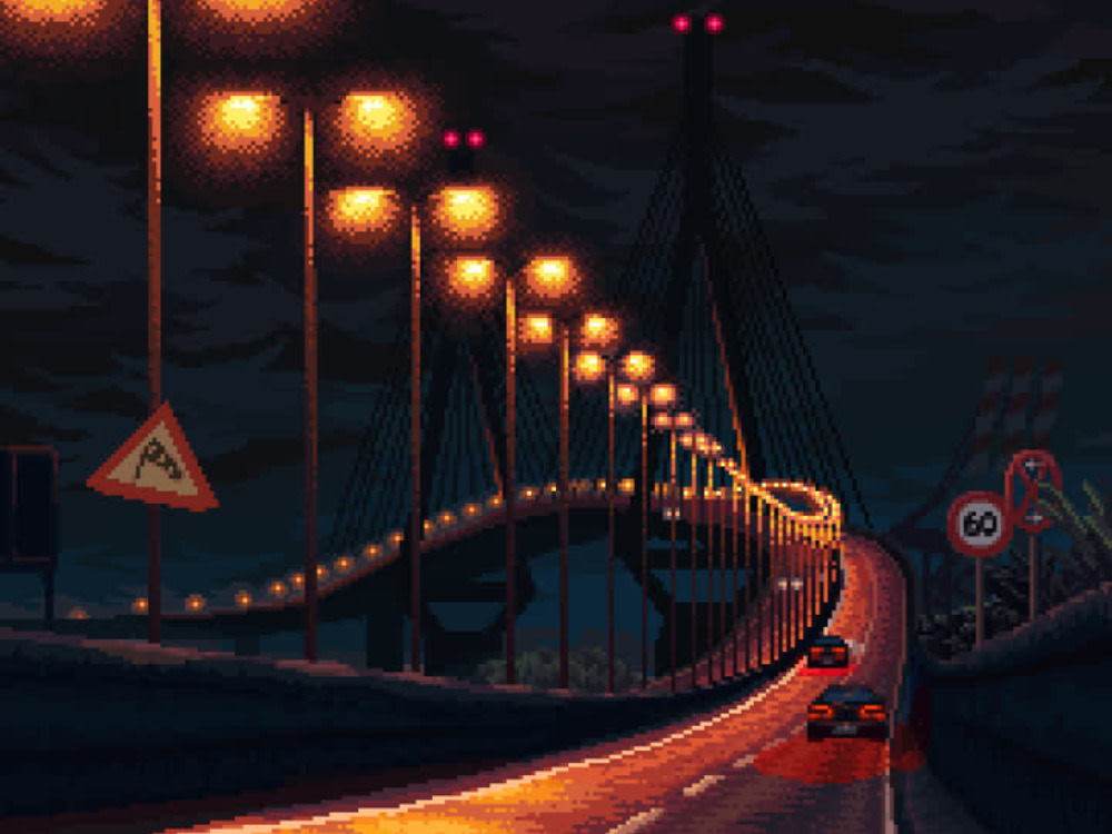 Pixel Loop Background Gif Pixel art background animated gif | landscape animation | loop scenery ...