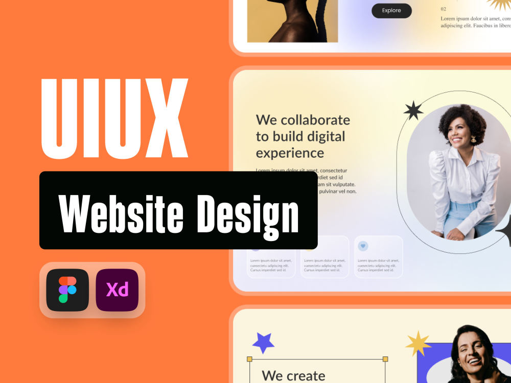 Website ui ux design and landing page ui ux design | Upwork