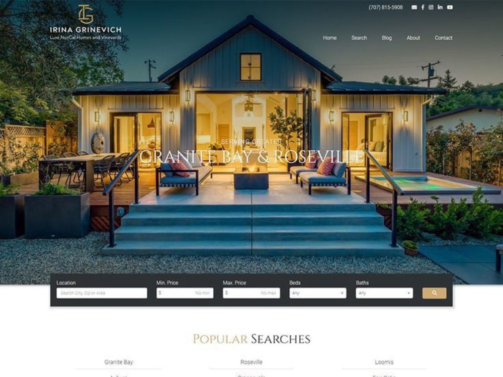 Real Estate site Design, Property Listings , Agent Profiles, Booking