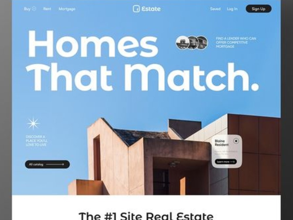 Real Estate site Design, Property Listings , Agent Profiles, Booking