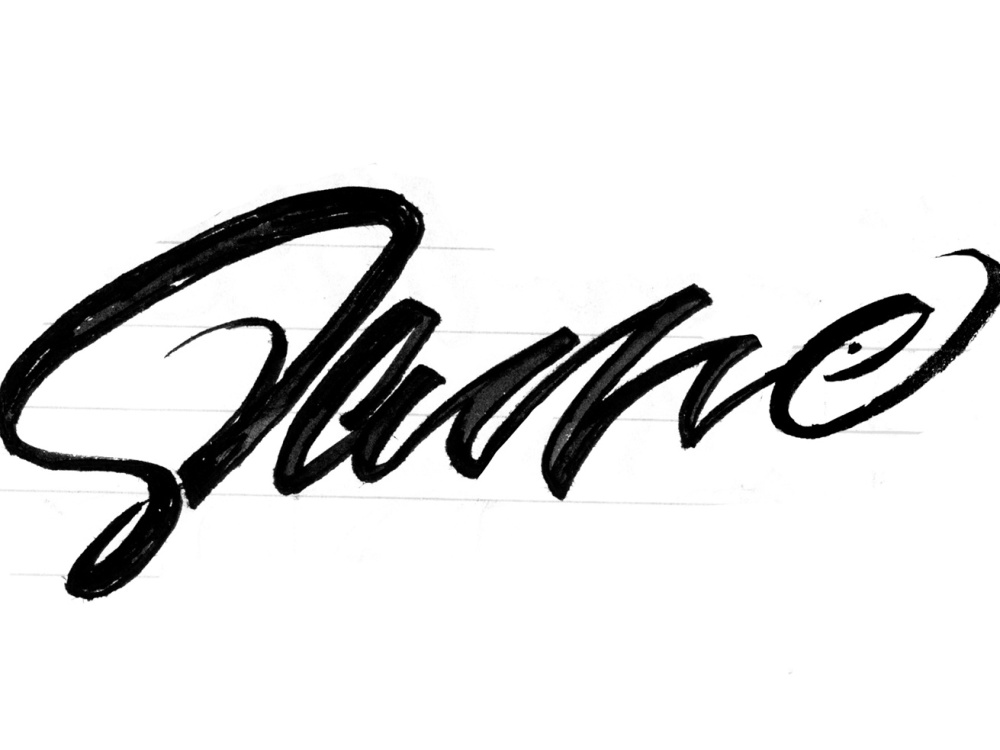 Script calligraphy handwritten signature logo design, hand-drawn ...