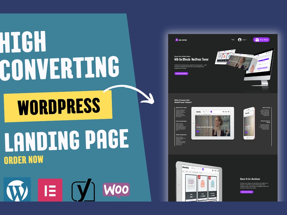 A high-converting landing page design for your business | Upwork